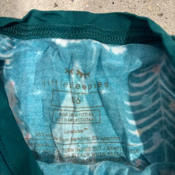 Little Sleepies Green Tree Pajama Set - Picture 2 of 3